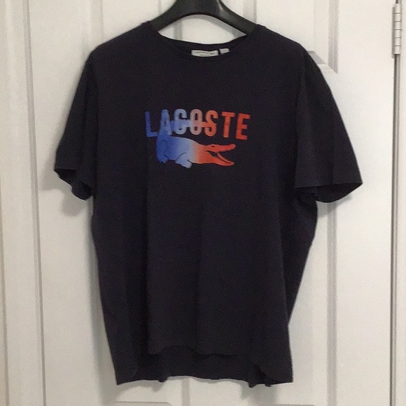 Lacoste men’s T-shirt,size XXL, navy blue. - Picture 3 of 4
